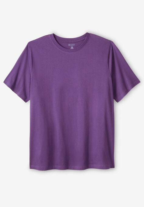 Shrink-Less™ Lightweight Crewneck T-Shirt, VINTAGE PURPLE, hi-res image number null