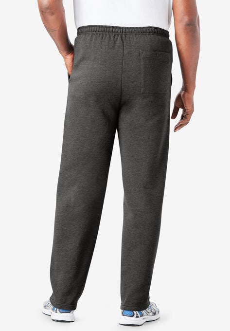 men's fleece sweatpants with zipper fly