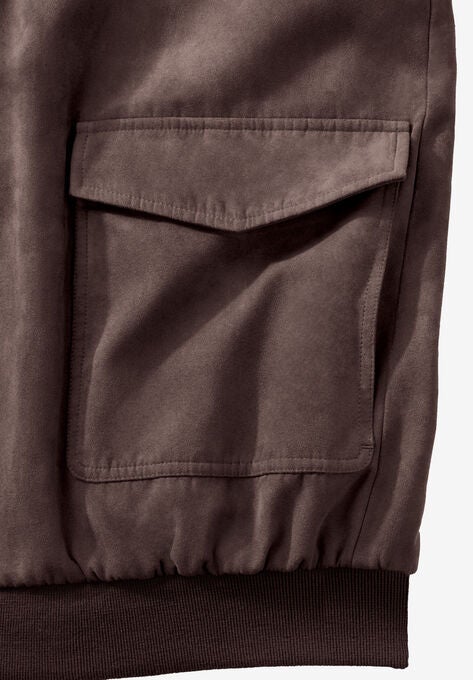 Microsuede Bomber Jacket, , alternate image number null