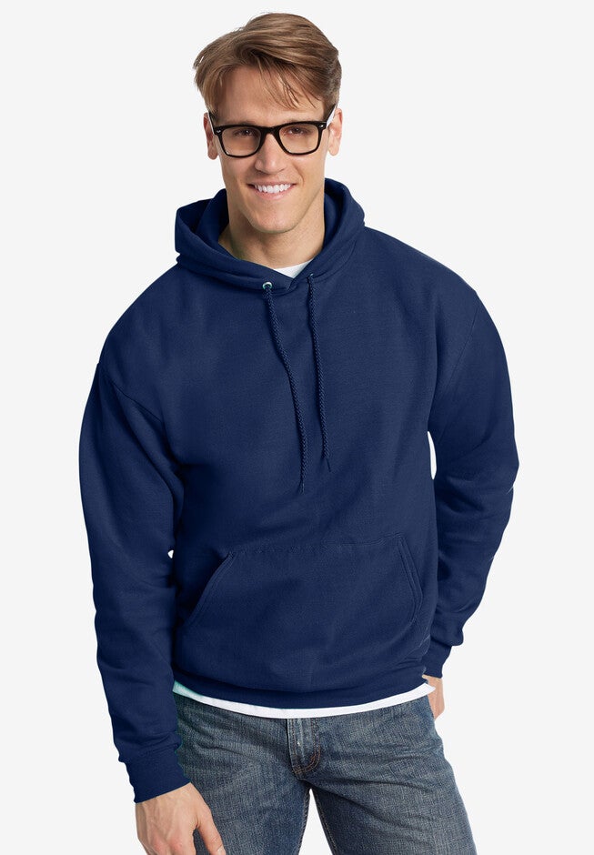 Hanes® ComfortBlend® EcoSmart® Pullover Hoodie, NAVY, hi-res image number 0