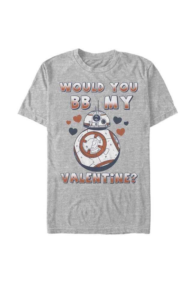 Bb My Valentine Tops & Tees, ATHLETIC HEATHER, hi-res image number 0