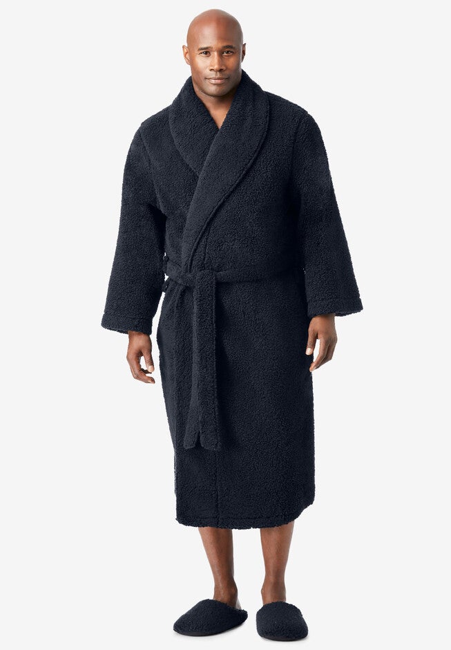 Sherpa Robe, BLACK, hi-res image number null