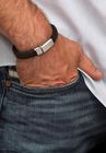 9" Braided Leather Bracelet , , alternate image number null