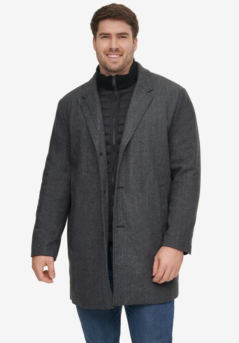 DockersÂ® Wool Blend Top Coat with Nylon Bib | OneStopPlus