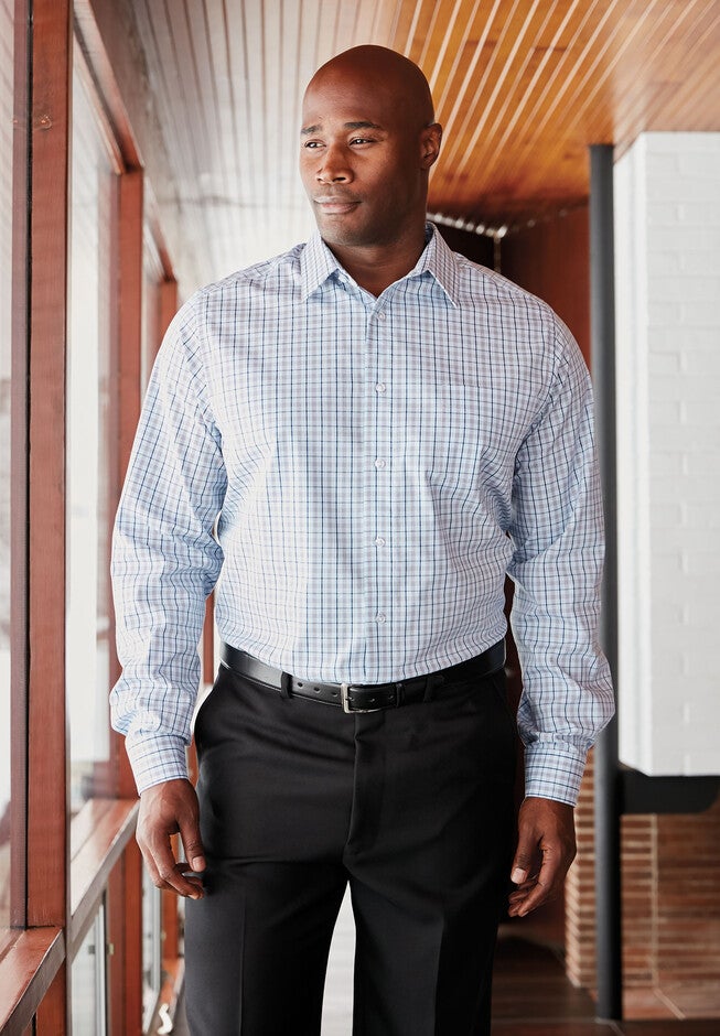 Signature Fit Long-Sleeve Broadcloth Dress Shirt, , alternate image number null