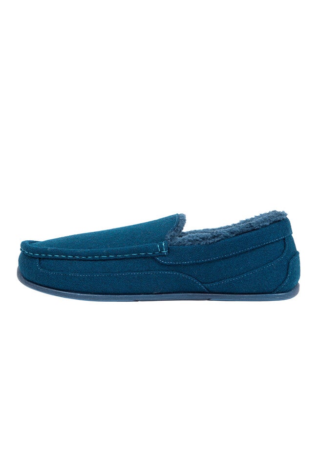 Spun Wool Moccasin Slippers, , alternate image number 5
