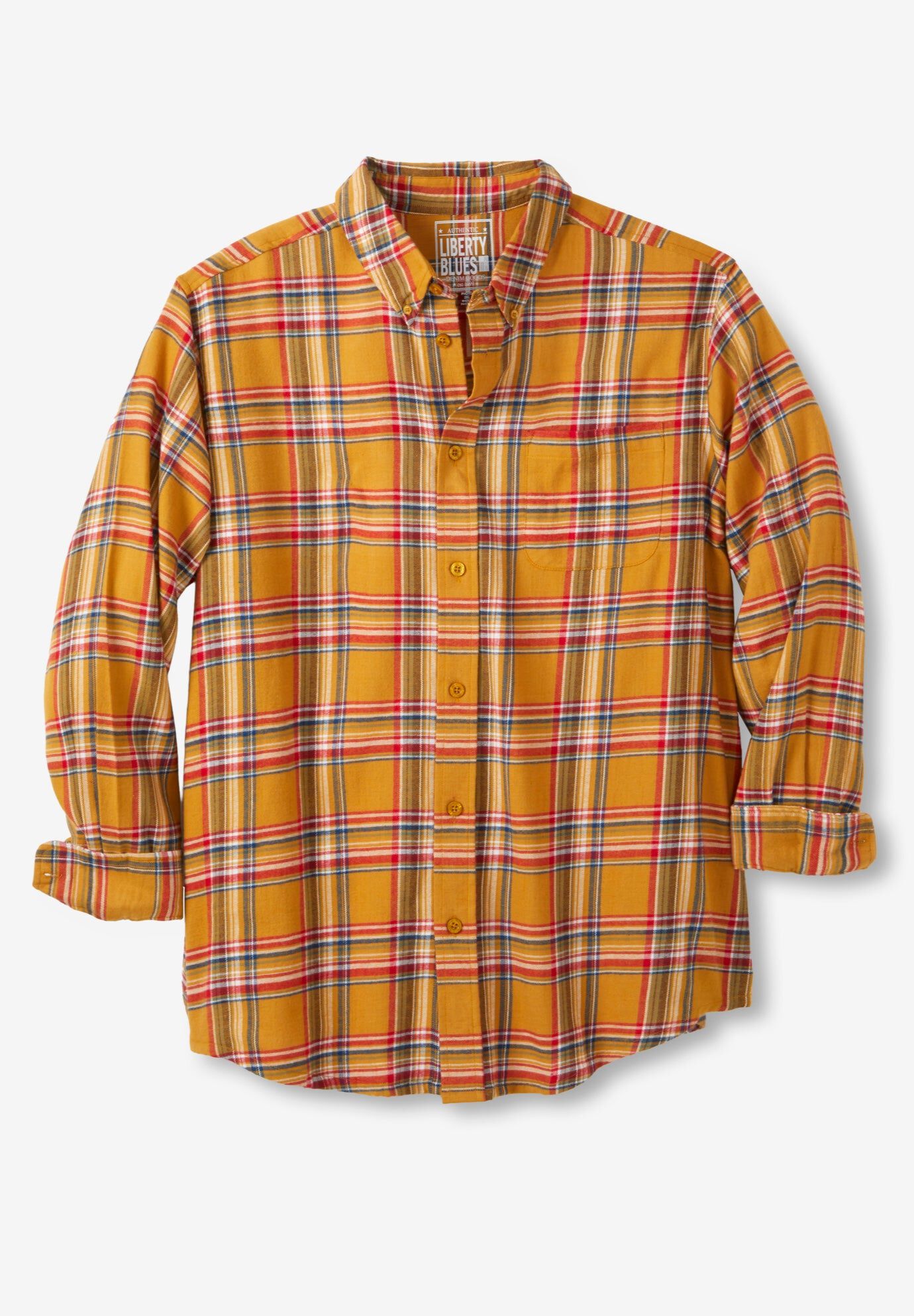 Liberty Blues Flannel Shirt, CAMEL PLAID, hi-res image number 0