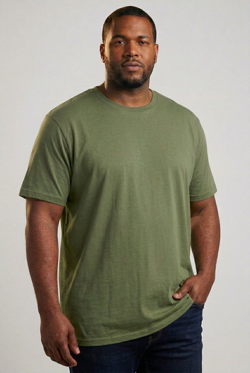 Heavyweight Jersey Crewneck T-Shirt, HEATHER MOSS, hi-res image number 0