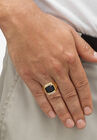 Men's 18K Yellow Gold-plated Sapphire and Diamond Accent Ring, , alternate image number null