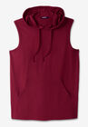 Lightweight Muscle Hoodie Tee, RICH BURGUNDY, hi-res image number null