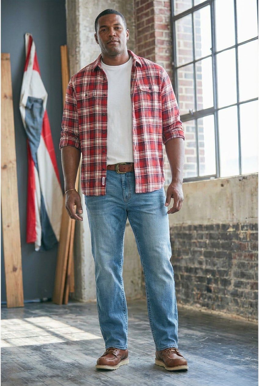 Liberty Blues&trade; Loose Fit 5-Pocket Stretch Jeans, BLUE WASH, hi-res image number 0
