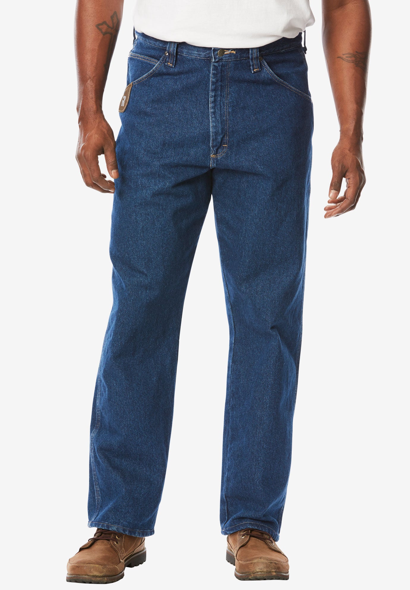 Wrangler&reg; Riggs Workwear Denim Ripstop Carpenter Jeans, ANTIQUE INDIGO, hi-res image number 0