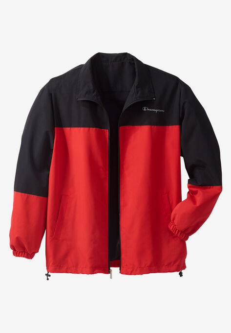 Champion® Track Jacket, BLACK RED, hi-res image number null
