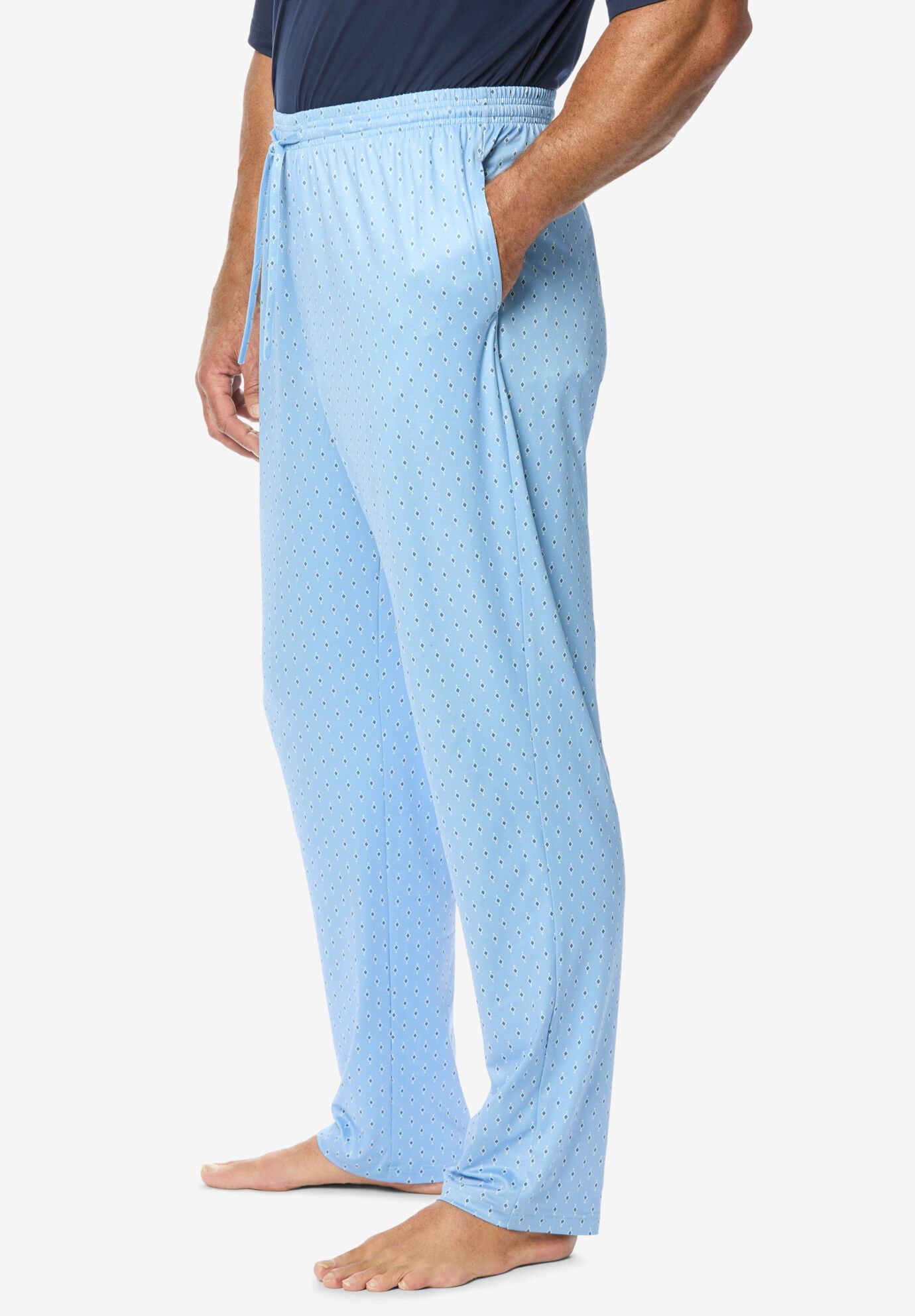 Ultra-Soft Pajama Pants, LIGHT BLUE DIAMOND, alternate image number 3