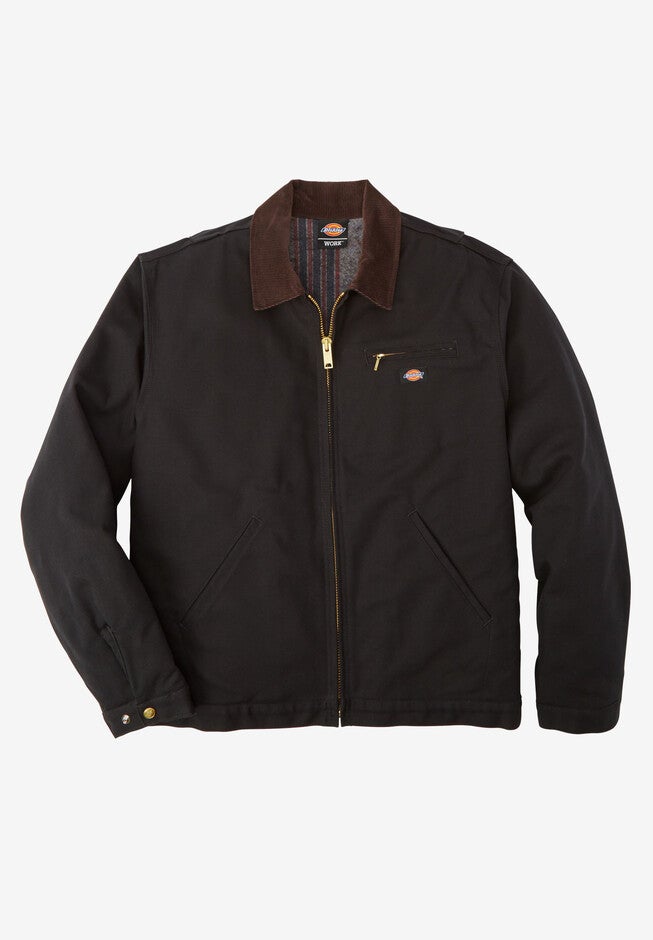 Rigid Duck Blanket Lined Jacket by Dickies®, BLACK, hi-res image number null