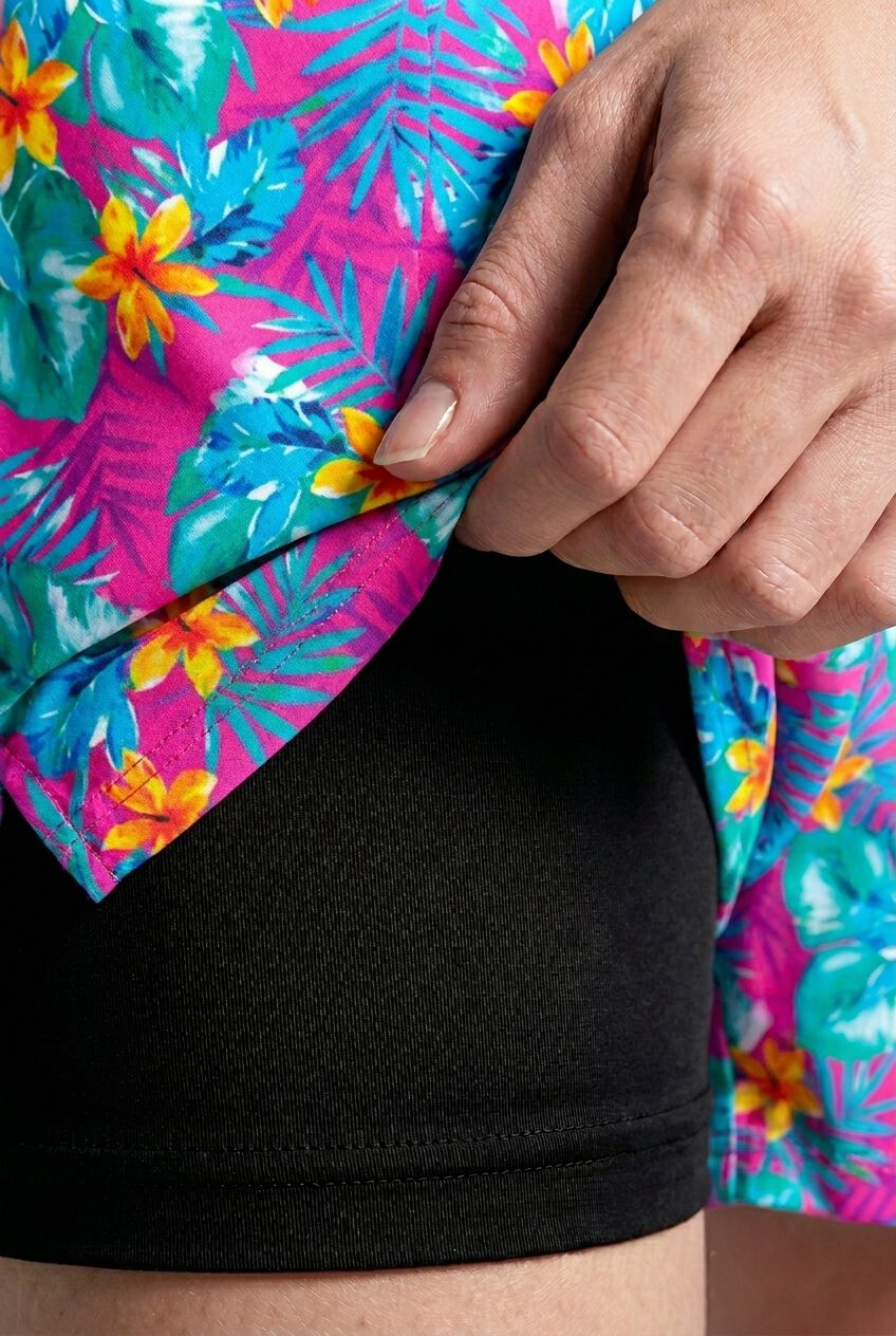 5 inches Swim Shorts with Super Stretch Liner, HULA PALM, alternate image number 6