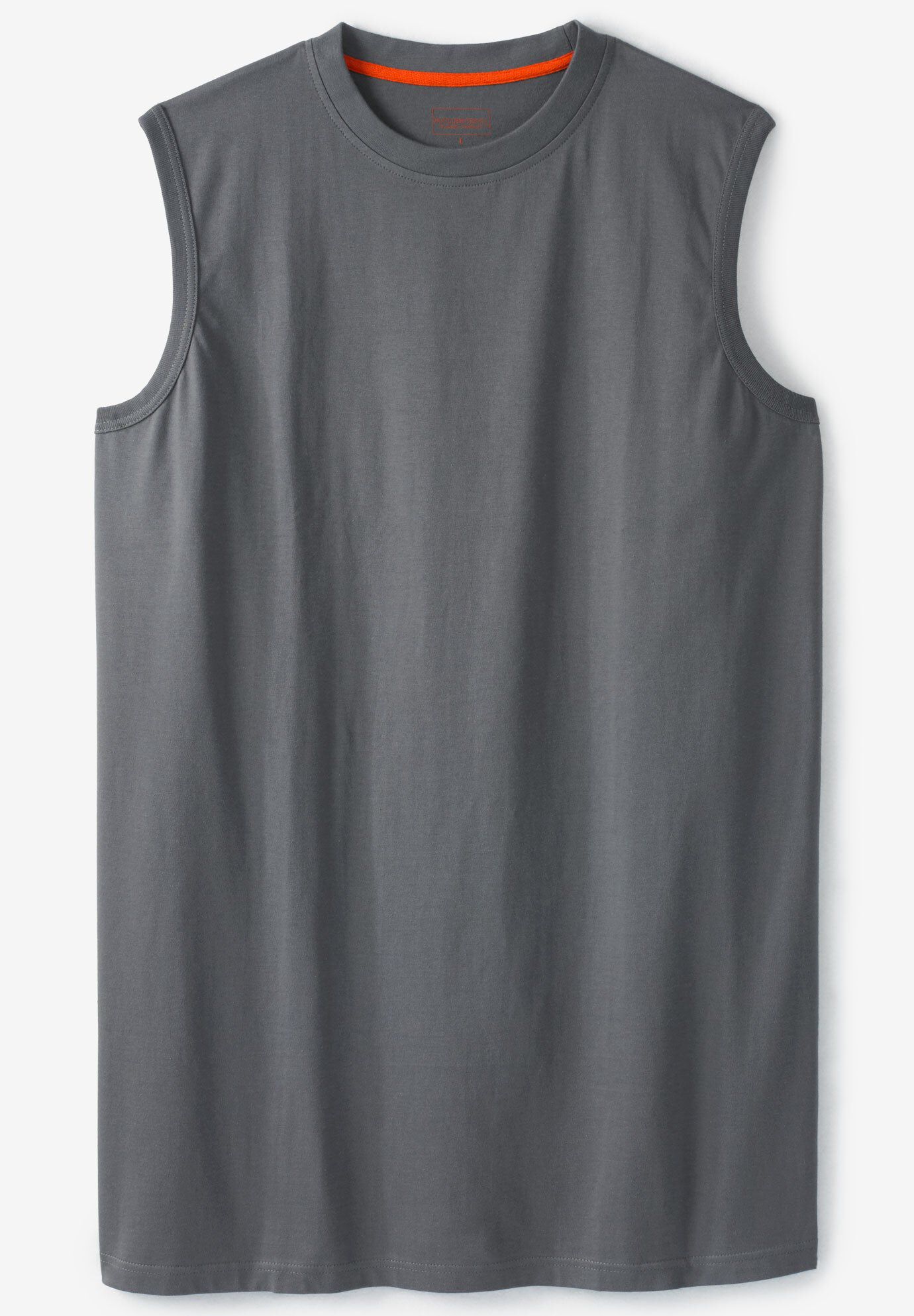 Longer-Length Heavyweight Muscle Tee, STEEL, hi-res image number 0