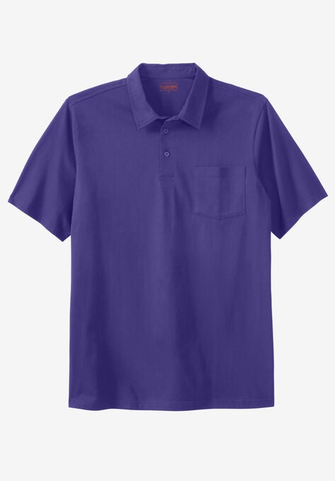 Heavyweight Jersey Polo Shirt, BRIGHT PURPLE, hi-res image number null