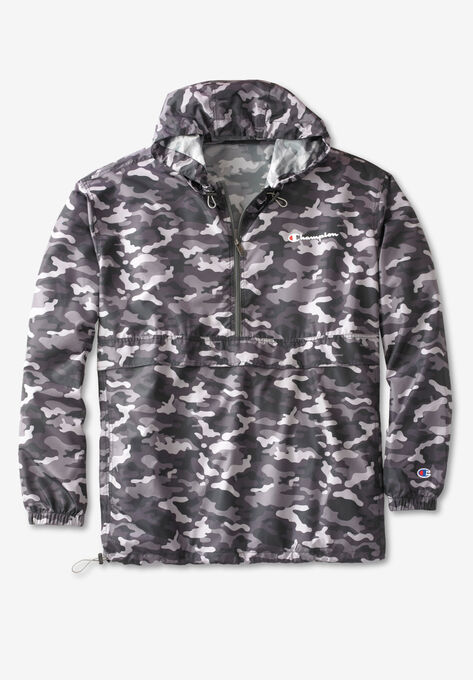 Champion® Hooded Lightweight Anorak Jacket', GREY CAMO, hi-res image number null