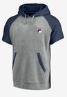 FILA® Short-Sleeve Hoodie, HEATHER GREY NAVY, hi-res image number null