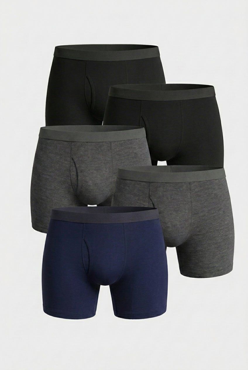 Cotton Boxer Briefs 5-Pack