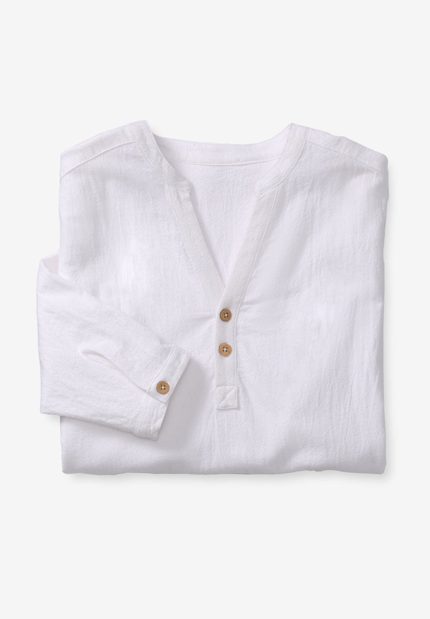 Short-Sleeve Linen Shirt, WHITE, on-hover image number 1
