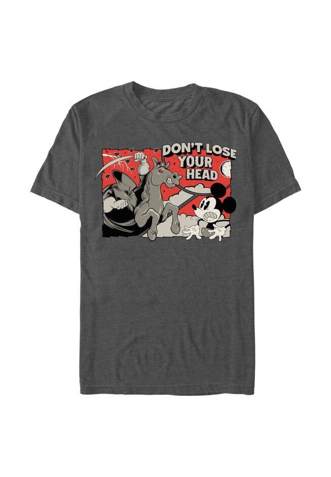 Mickey And Headless Horseman Tee, CHARCOAL HEATHER, hi-res image number null