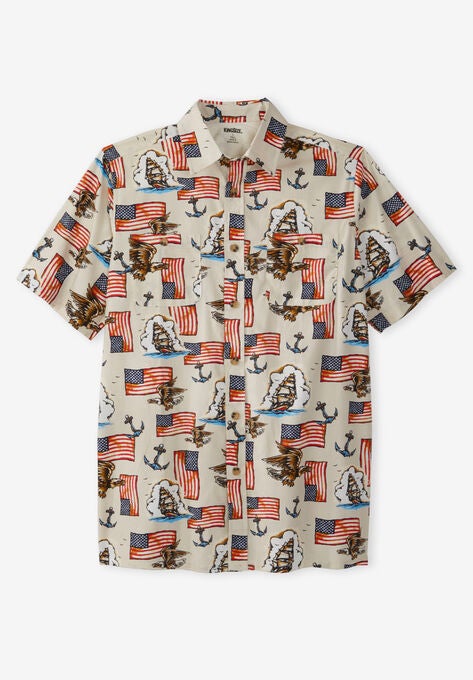 Americana Shirt, NAUTICAL FLAG, hi-res image number null