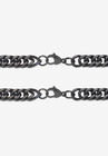 Men'S 2 Piece Curb-Link Black Ion-Plated Stainless Steel Chain Set 24" & 9" Lengths, , on-hover image number null