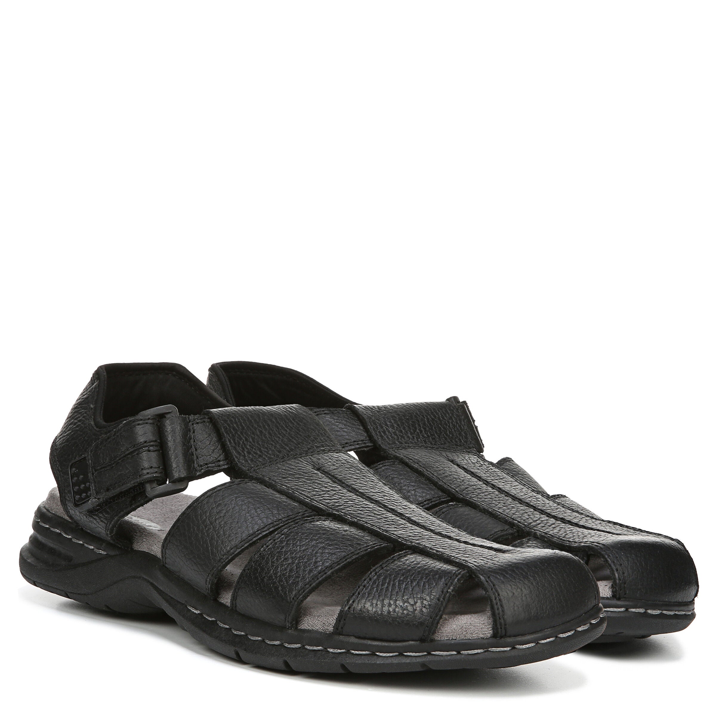 Gaston Fisherman Sandal, BLACK, alternate image number 2