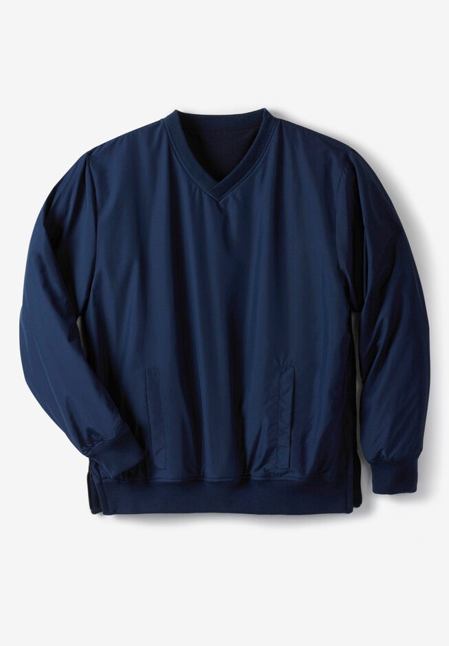 Pullover V-Neck Windbreaker, NAVY, hi-res image number null