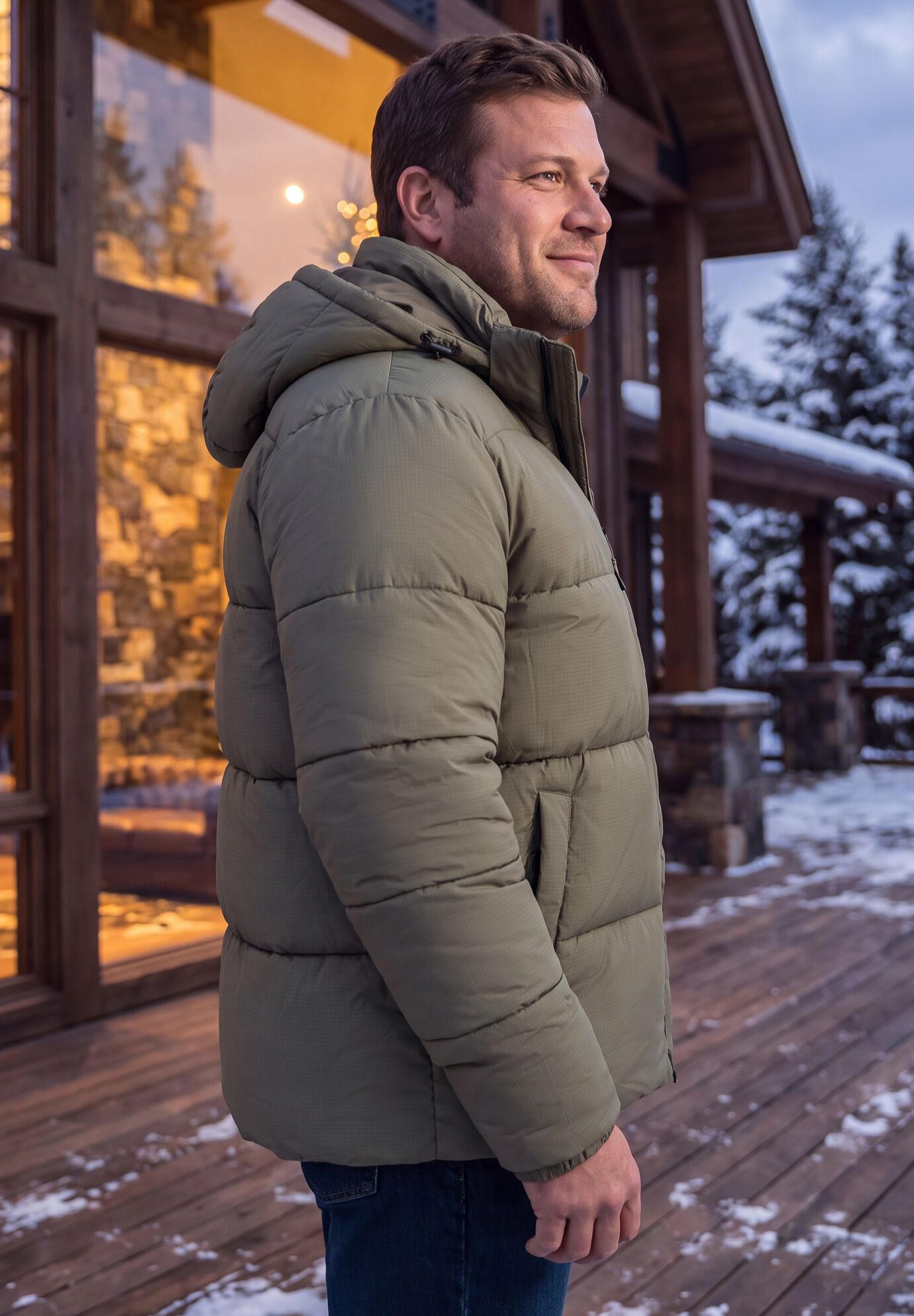 Hipster Quilted Puffer, STEEL, alternate image number 3