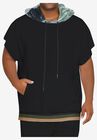 MVP Collections® Short-Sleeve Tie-Dye Hoodie, ONYX, hi-res image number null