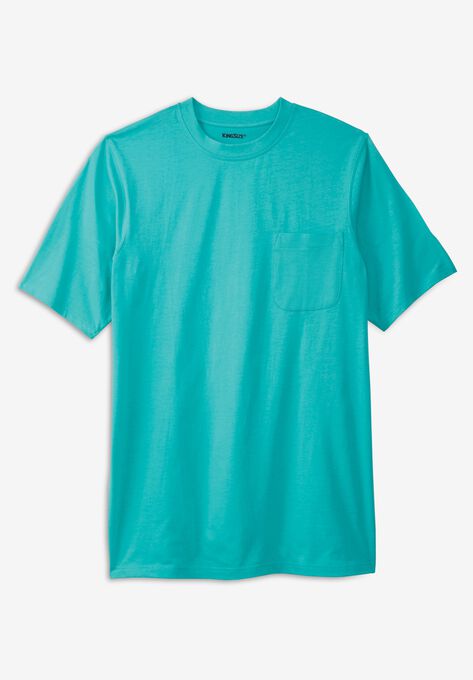 Shrink-Less™ Lightweight Crewneck Modern Fit Tee, TIDAL GREEN, hi-res image number null