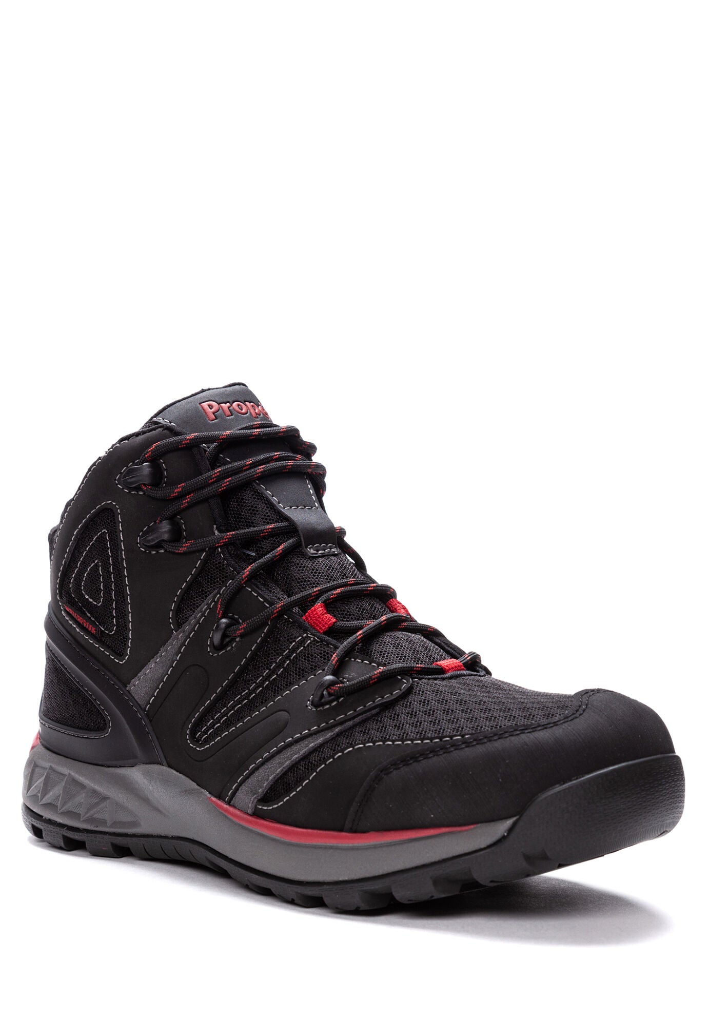 Men&#39;s Veymont Waterproof Hiking Boots, BLACK RED, hi-res image number 0