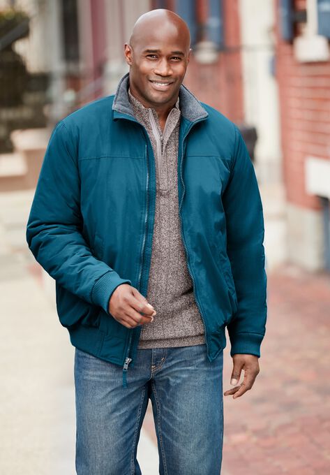 Fleece-Lined Bomber Jacket, , alternate image number null