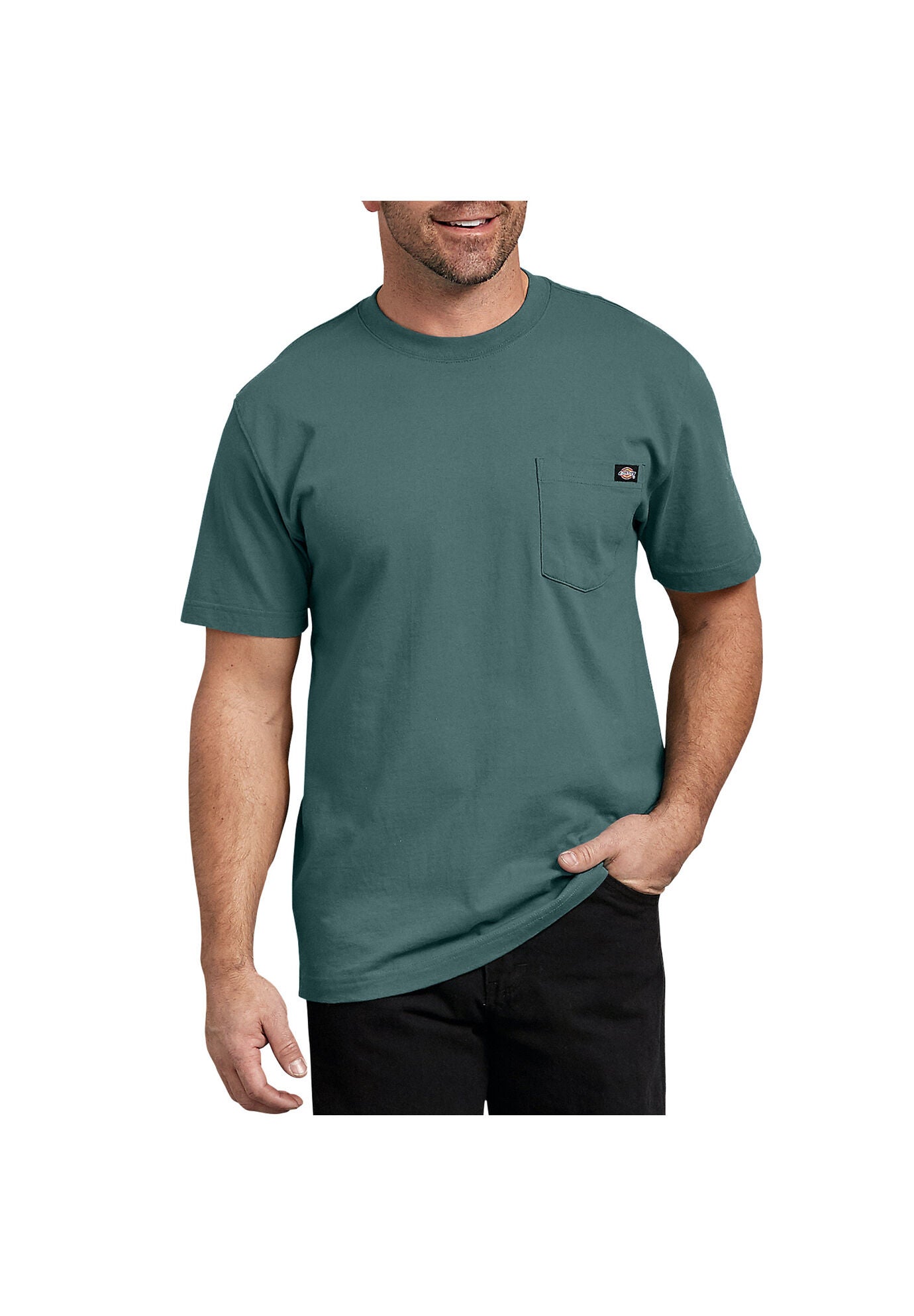Dickies Short Sleeve Heavyweight T-Shirt, LINCOLN GREEN, hi-res image number 0