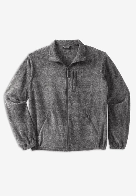 Explorer Plush Fleece Full-Zip Fleece Jacket, CHARCOAL MARL, hi-res image number null