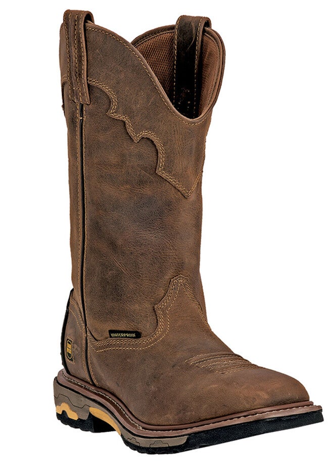 Dan Post Blayde 11 inches Shaft Distressed Soft Toe Boot, SADDLE TAN, hi-res image number null
