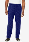Lightweight Jersey Open Bottom Sweatpants, NAVY MONO CAMO, hi-res image number null