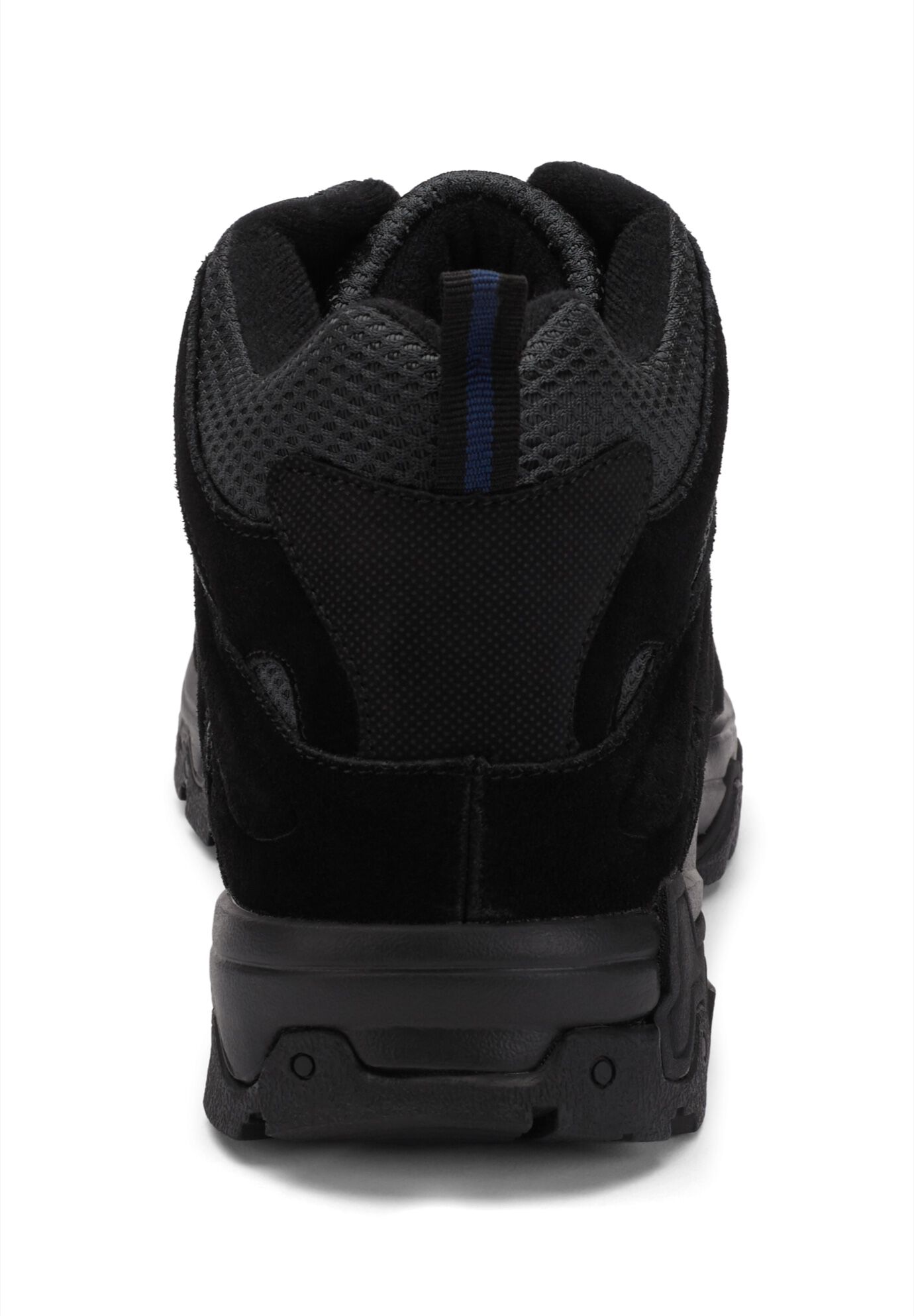 Lace-Up Hiking Boots, BLACK SUEDE, alternate image number 2