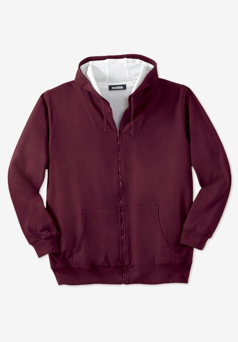 Boulder Creek® Full-Zip Thermal Hoodie, RICH BURGUNDY, hi-res image number null