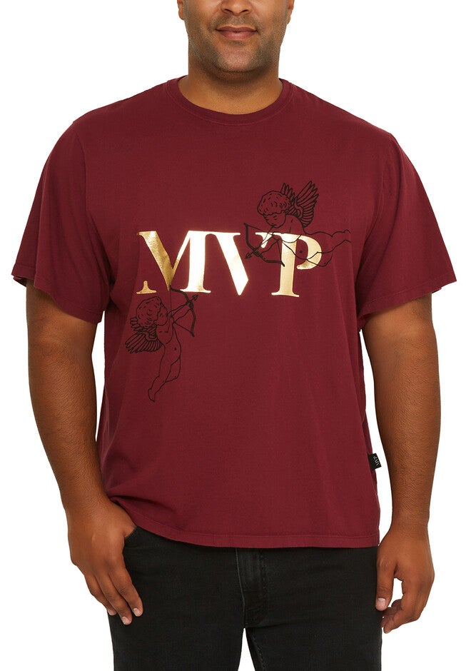 Cherub logo T-Shirt, BURGUNDY, hi-res image number null