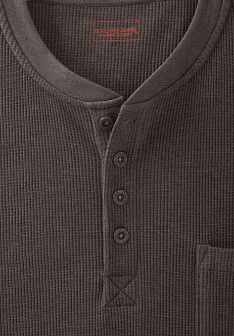 Thermal Pocket Longer-Length Henley by Boulder Creek®, , alternate image number null