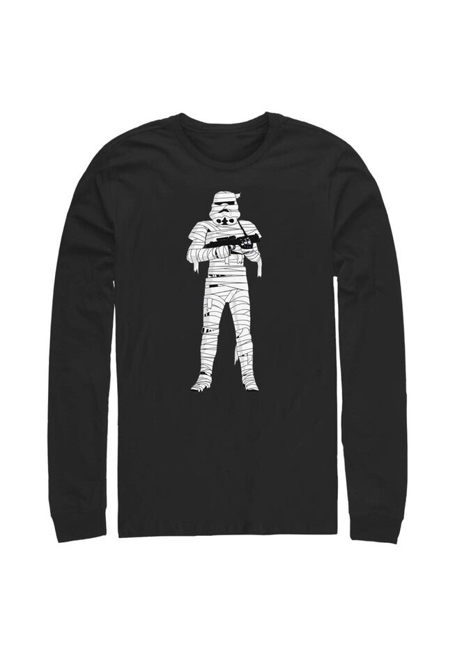 Mummy Trooper Long Sleeve Tee, BLACK, hi-res image number 0