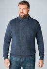 Liberty Blues™ Shoreman's Cable Knit Turtleneck Sweater, , alternate image number null