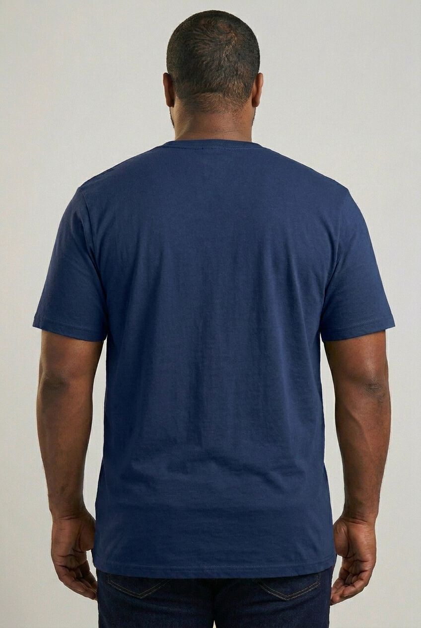 Heavyweight Jersey Crewneck T-Shirt, NAVY, alternate image number 2