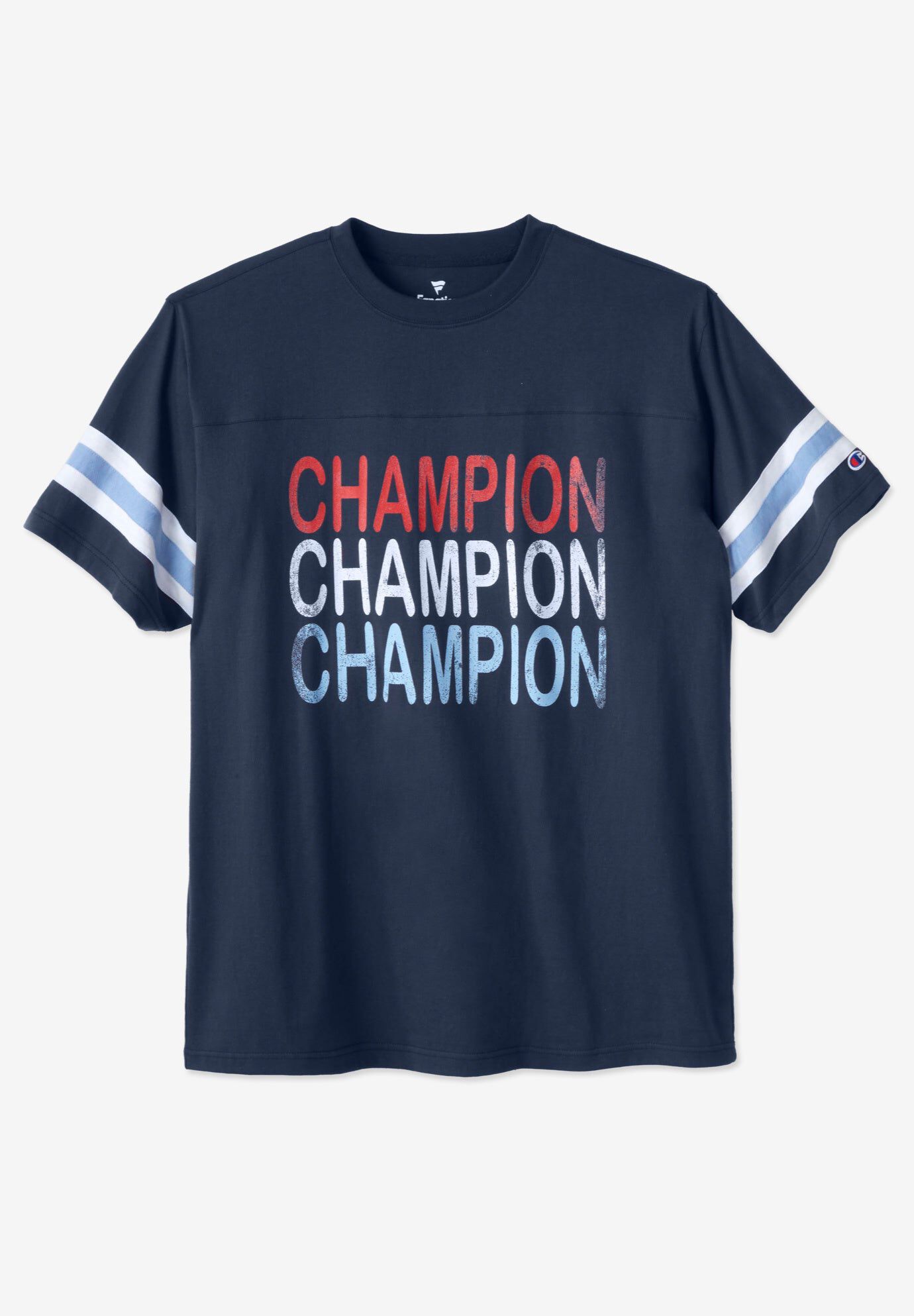 Football Inspired Tee, NAVY, hi-res image number 0