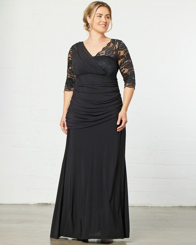 Soiree Evening Gown, Onyx, hi-res image number 0