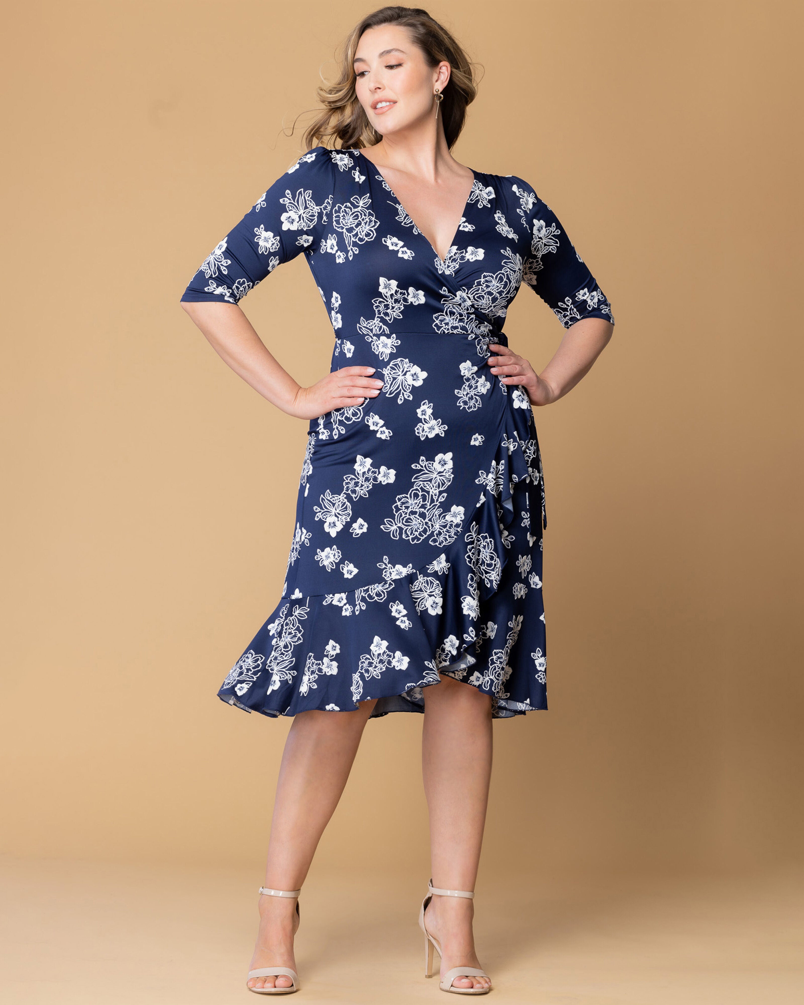 Flirty Flounce Wrap Dress, , alternate image number 9